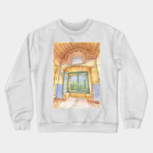 Janela do Convento de Cristo. Tomar. Crewneck Sweatshirt